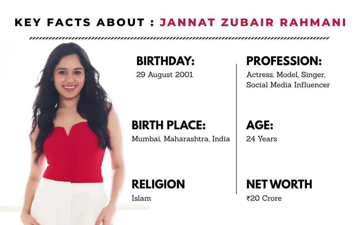 Jannat Zubair Rahmani Net Worth